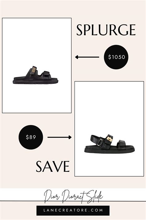 dior act sandals dupe|christian dior inspired slides.